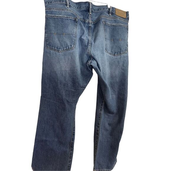 Polo Ralph Lauren Men's Blue Long Bootcut Medium Wash Denim Jeans Size 42/30 - Picture 5 of 9